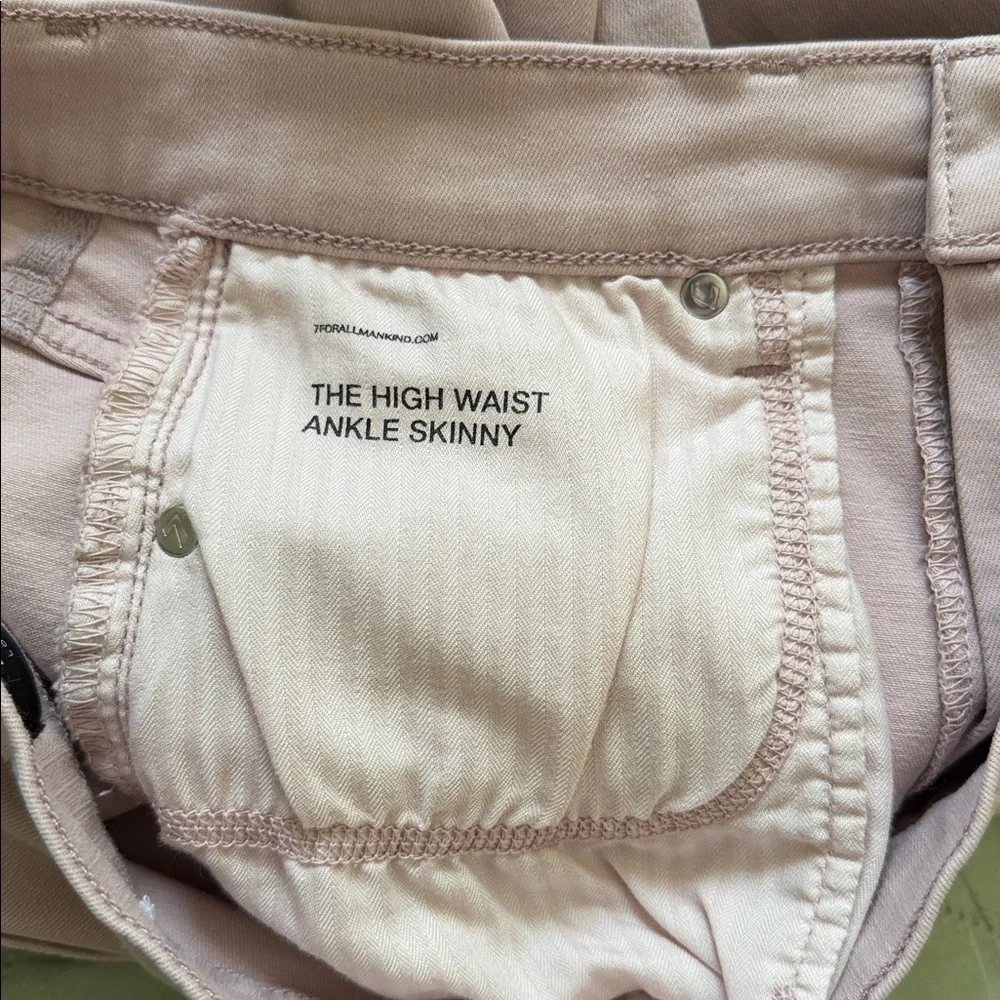 7 for all mankind High Waist denim shorts light mauve Read